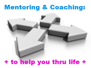 Holistic Mentoring and Life Coaching in London through longer consultation programs blend spiritual mentoring, holistic coaching, and every modality TFT offers into a personalised journey. Mentoring & Coaching: to help you thru life, text with arrows pointing four directions